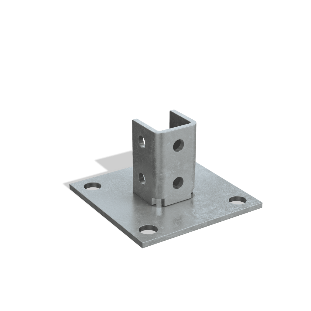 Single Post Structure Single Channel Post Base