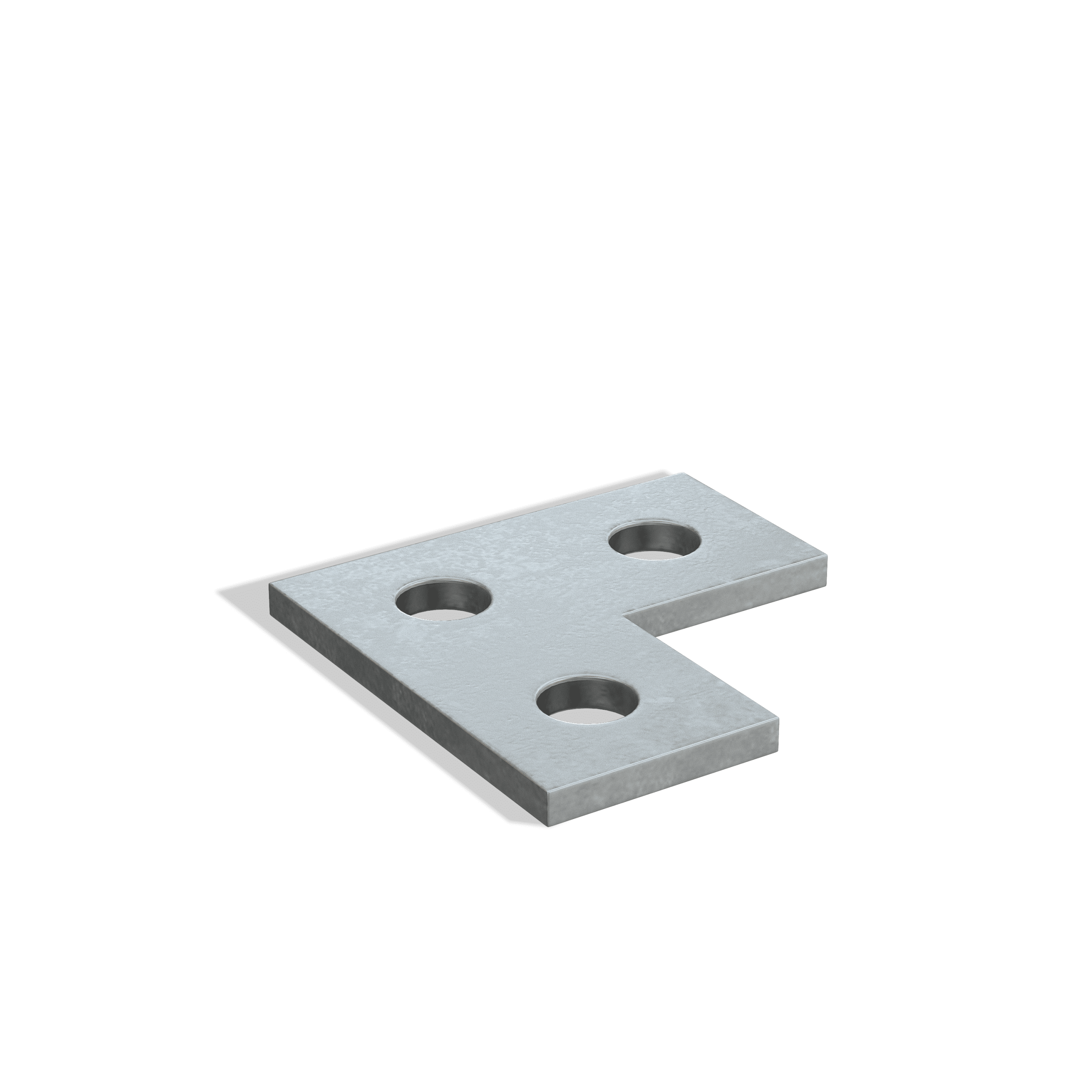 Three Hole Flat Angle Plate