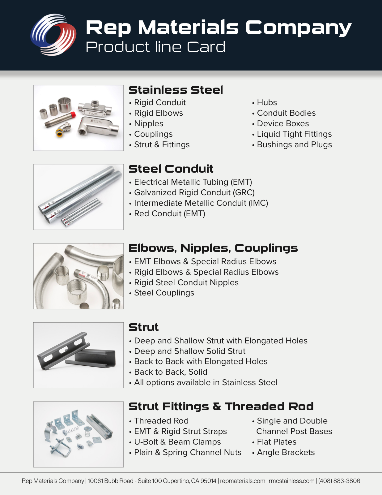Master Product Line Card